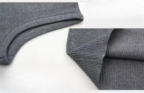 Dcvmvmn Men's Classic Knit Tank Top Solid All-Match Office Business Vest V-Neck Sleeveless Vintage Casual Pullover4