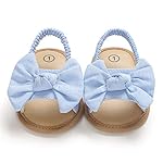 COSANKIM Infant Baby Girls Summer Sandals with Flower Soft Sole Newborn Toddler First Walker Crib Dress Shoes - Image 4