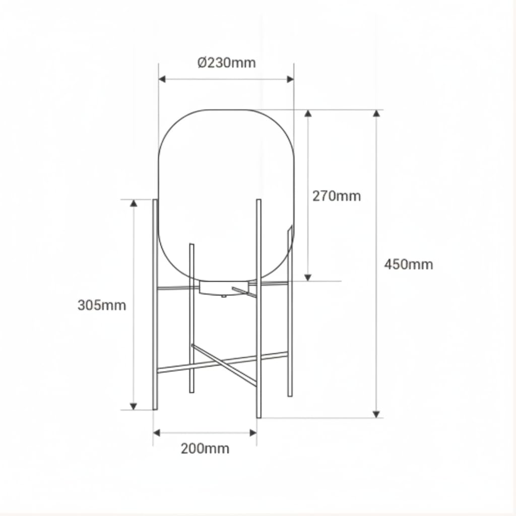 BARCELONA LED Lampada da Tavolo o da Terra SMALL CRAFTY E27 Vetro Grigio Fumé Alluminio Nero Opaco Illuminazione d’Ambiente Decorativa Design Moderno per Soggiorno Camera da Letto Studio Hotel