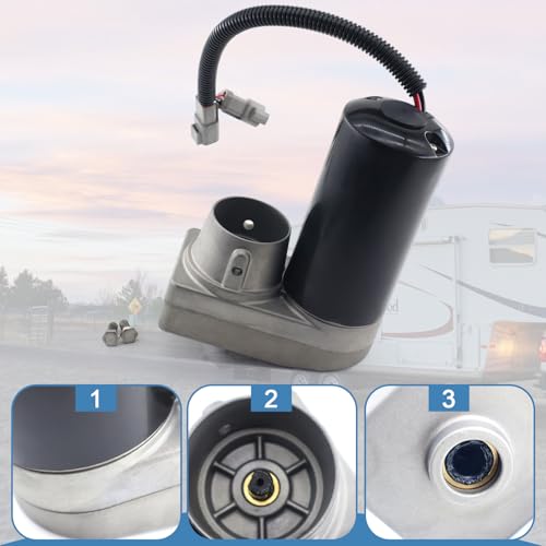343758 5th Wheel RV Jack Motor, Ground Control 3.0 Automatic 5th Wheel RV Leveling System Rear Hall Effect Jack Motor with Wiring Harness - Thumbnail 3