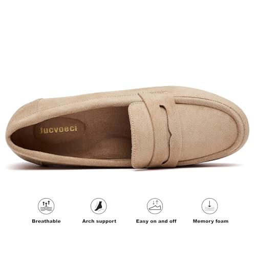 Loafers for Women Comfortable Business Casual Shoes Womens Dressy Slip On Office Work Flats Shoes - Image 5