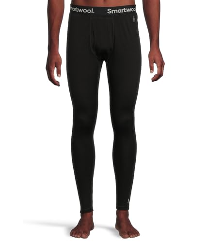 SmartWool Mens Classic All-Season Merino Base Layer Bottom Black Medium