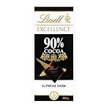 Lindt EXCELLENCE Dark 90 Percentage Cocoa dark chocolate bar, 100 g