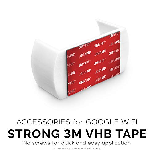 Support mural Google WiFi sans perçage fixation VHB ultra résistante