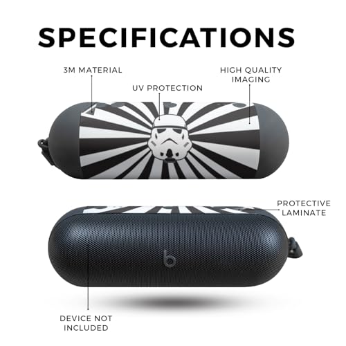 Image of Speaker Skin Compatible with Beats Pill (2024) - Star Rays - Premium 3M Vinyl Protective Wrap Decal Cover - Easy to Apply | Crafted in The USA by MightySkins