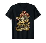 Desert Goth Traditional Tattoo Flash Boot Rattlesnake Roses T-Shirt