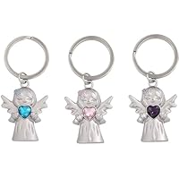 3 Piezas Llavero de Ángel de la Guarda, Llavero de Ángel