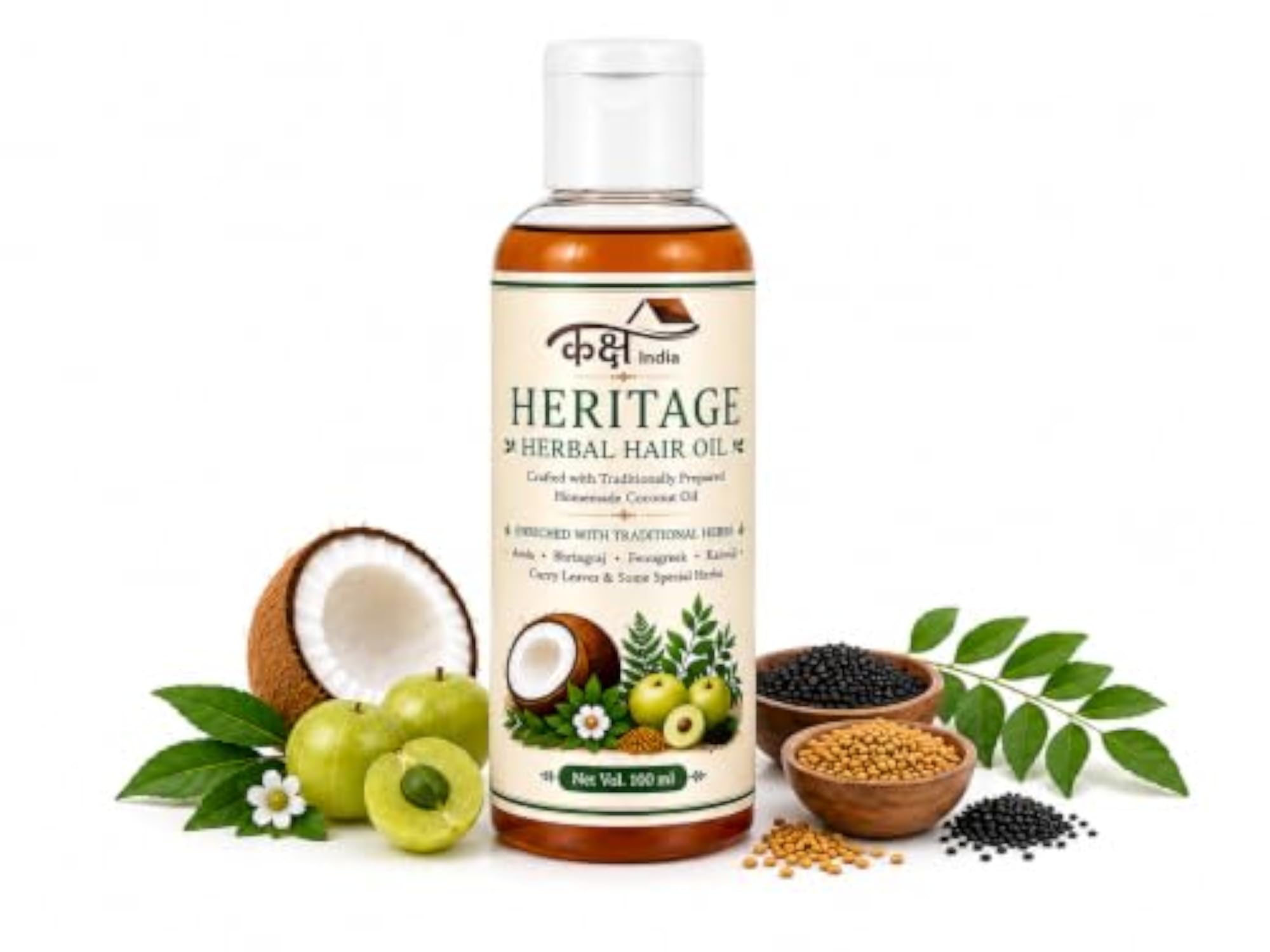 Kaksh Heritage Herbal Hair Oil for Hair Fall Control