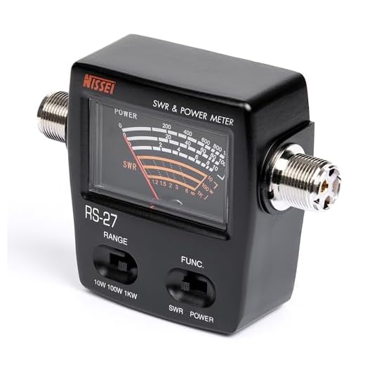 Fumei RS-27 26-30Mhz CB Band 10/100/1000W Power Range SWR/Watt Meter for Two-Way Radio
