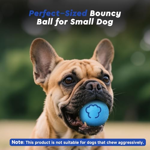 Image of Interactive Small Dog Toy Ball, 2.1 Inch Smart Jumping Ball for Puppy /Small Dogs, Activated Automatic Bouncing Moving Vibrating, Dog Toy for Small Dogs to Keep Them Busy, 2-Speed Adjustable