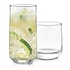 Libbey Ascent 16-Piece Tumbler and Rocks Glass Set, Clear