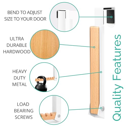 TERRA HOME Cabide de roupas sobre a porta – Rack de pendurar portátil retrátil para lavanderia para