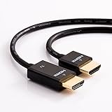 InstallerParts 1.5ft Ultra Thin High-Speed HDMI Cable w/Ethernet, Audio Return - Compatible with 3D, 4K, 1080p, HDTV, Roku, Mac, PC, and More!