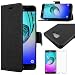 Produktbild ebestStar - kompatibel mit Samsung Galaxy A5 2016 Hülle SM-A510F Kunstleder Wallet Case Handyhülle (PU Leder), Kartenfächern, Standfunktion, Schwarz + Panzer Schutz Glas