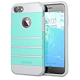 Crave iPhone 8 Case, iPhone 7 Case, Strong Guard Heavy-Duty Protection Case for Apple iPhone 8/7 (4.7 Inch) - Mint/Grey
