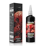 Nazzor Tattoo Ink Premium Tattoo Ink Perfect for Shading and Lining Smooth Consistent Pigment Tattoo Color for Beginners Black 200ml (6.7oz)