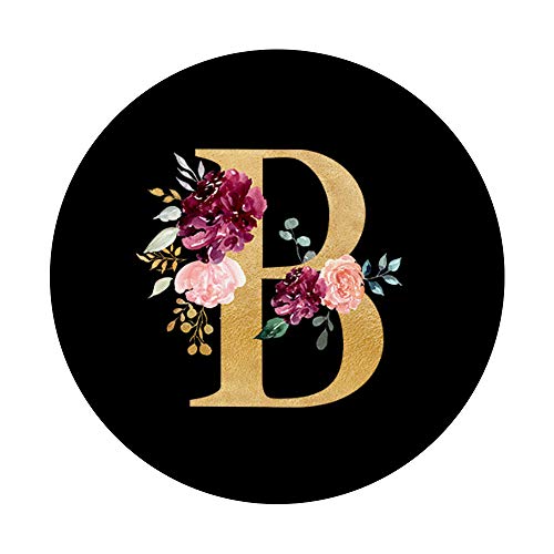 Pink Rosa Fiori Monogramma Floreale Iniziale