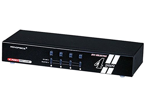 Monoprice 104070 4 x 1 Enhanced Powered DVI Switcher