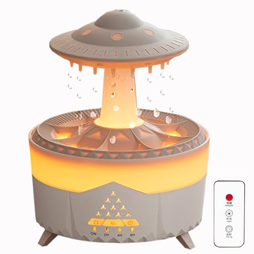 Difusor aromático eléctrico con humidificador y luz, 300 mL