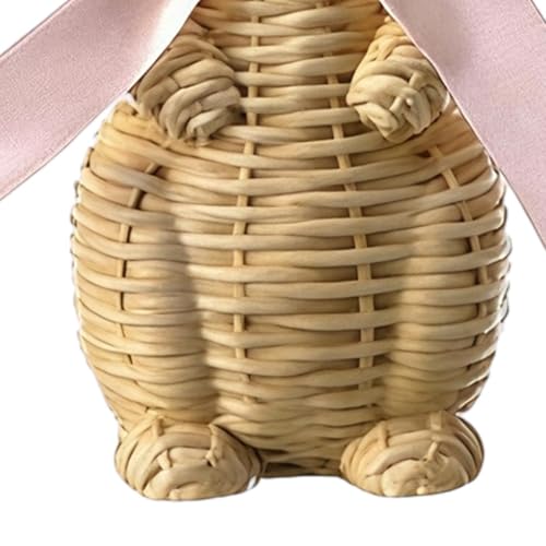 Lapin de Pâques figurine résine intérieur extérieur centre de table - 7