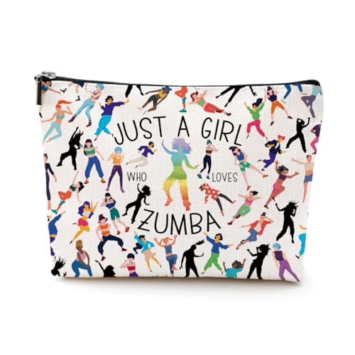 Funny Zumba Gifts for Women Dance Gifts for Zumba Lovers Makeup Bag Zumba Fitness Gift Cosmetic Bag for Zunba Lover Girl Friend Coworker Sister Dance Teacher Student Dancer Birthday Christmas