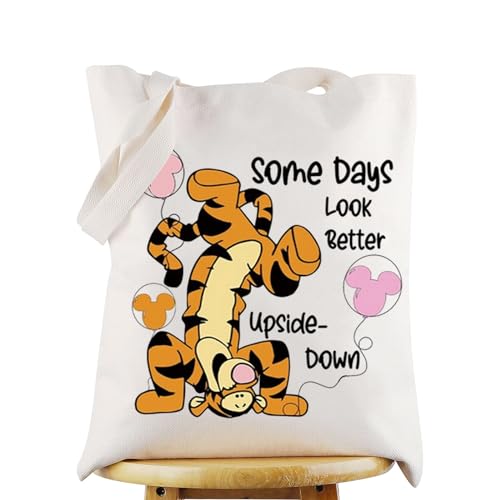 WZMPA Funny Tiger Cosmetic Makeup Bag - Tiger Inspired Gift, Zipper Pouch Bag - 23cm x 17cm, Some Days Tiger Tg