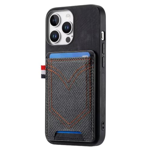 Coque étui portefeuille pour Honor 600 avec porte-cartes noir