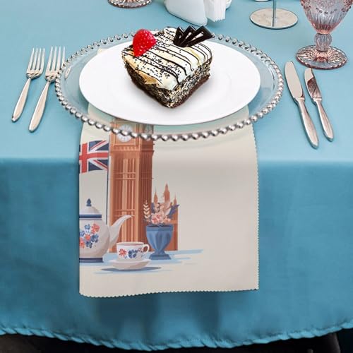 Servilletas de tela temáticas del Big Ben, el detalle ideal para bodas y celebraciones 5