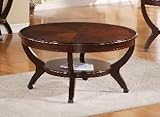 Brownstown Round Coffee Table in Brown by Crown Mark