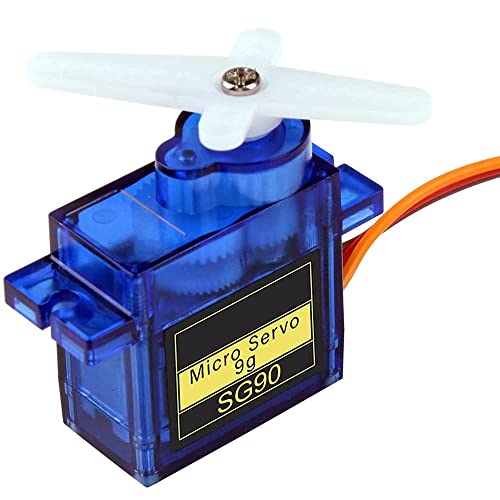 Image of REES52 SG90 9g Micro Servo Motor Kit for RC Drone /Car /Airplane /Helicopter /Vehicles /Robots /Compatible with Arduino Projects and Raspberry Pi Incl. Screws and 3 Servo Arms