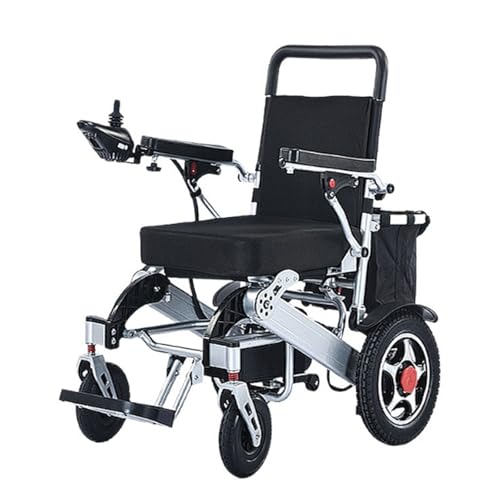 ENWYTE Sedia a rotelle elettrica Sedia a rotelle pieghevole Lega di alluminio Capacità di carico 135 kg Gamma di chilometraggio leggero 17-21 km Traspirante Assistenza alla deambulazione(24V-20AH)