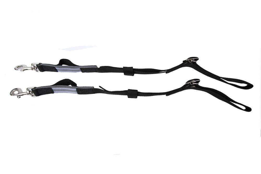 Windsor Nylon Elasticated Side Reins lunge - Black horse pony equestrian riding