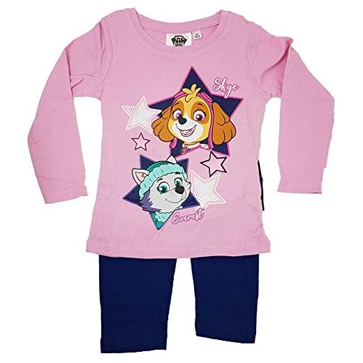 PAW PATROL Skye flickors långärmad pyjamas