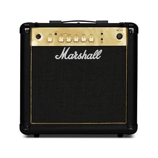 Marshall Amps M-MG15G-U 15W 1×8 Combo in Gold with DFX CF - Les Beatles, Paul McCartney, John Lennon, RIngo Starr, George Harrison