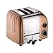 Dualit Classic 2 Slice Vario Toaster| Stainless Steel, Hand Built in the UK| Replaceable ProHeat Elements| Heat Two or Four Slots, Defrost Bread, Mechanical Timer| Replaceable parts|Copper, 27450