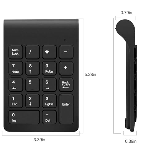Teclado numérico inalámbrico para introducir datos en portátiles compactos 3
