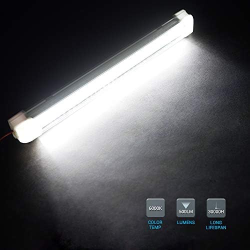 MICTUNING Car Camper Bar,Van Interior Lights Kits 12-80V 3.5W 72 LED Interior Led Light,Kitchen Bathroom Bedroom LEDs Lamp Caravan Light with On/Off Switch (2 Pcs)
