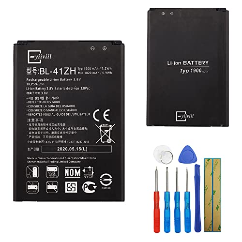 E-YIIVIIL Replacement Battery BL-41ZH Compatible with LG Optimus L50 H345 D213N D213 C40 with Tools