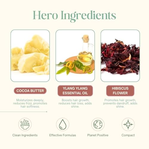 Image of Shunyam All-Natural Shampoo Bar for Dry & Frizzy Hair | Hibiscus Punch | Sulphate Free & Gentle Formula | Eco-Friendly, Sustainable & Plastic-Free | Comes in Travel-Friendly Tin Box | 70g