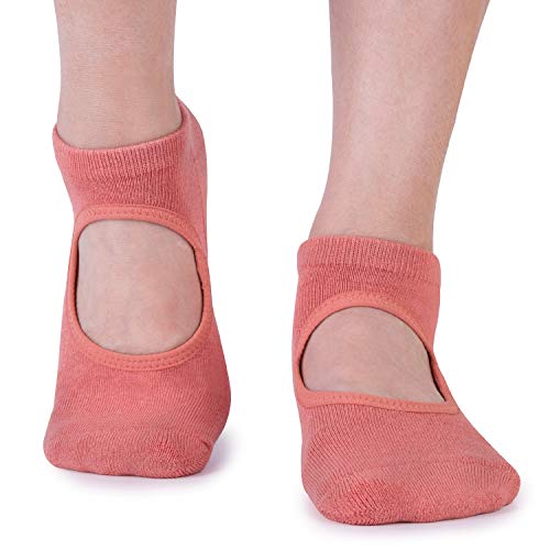 Unenow Non Slip Grip Yoga Socks For Women With Cushion For Pilates, Barre, Dance #TOP3