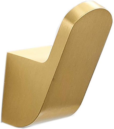 Coat Hooks for Wall Robe Hook Wall Mounted Towel Hook Brass Brushed Gold Coat Rack Heavy Duty Hanger Hook, for Hanging Towel Scarves, Coats, Purses and More, Screw Installation