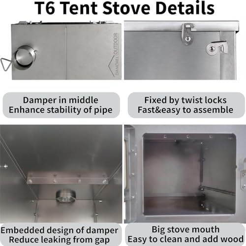 DANCHEL T6 Folding Titanium Stove