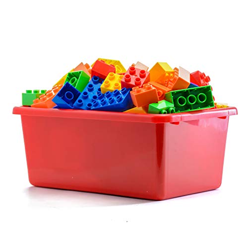 Prextex-Toy-Plastic-Storage-Bins-Pack-of-4-Containers-Storage-Box-For-Closet-Organizers-Classroom-Toy-Bin-File-Organizer-Craft-Storage