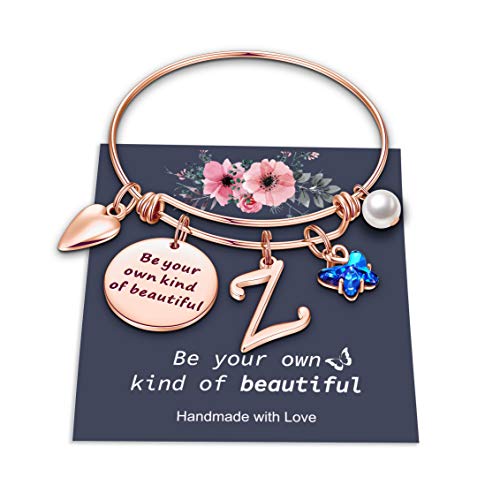 Hidepoo Butterfly Charm Bracelets for Women Girls, Inspirational Bracelet Expandable Z Initial Butterfly Bracelets for Women Gifts Hidepoo Butterfly Charm Bracelets for Women Girls, Inspirational Bracelet Expandable Z Initial Butterfly Bracelets for Women Gifts