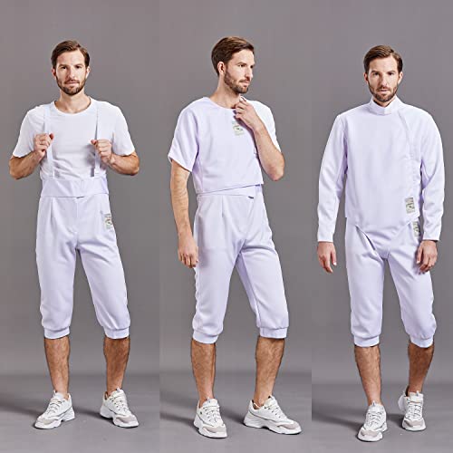 Gangtiehun 350N Fencing Uniform Suit For Adults Kids, Jacket Pants Vest Set For Foil Epee Saber(Size 20) #TOP5