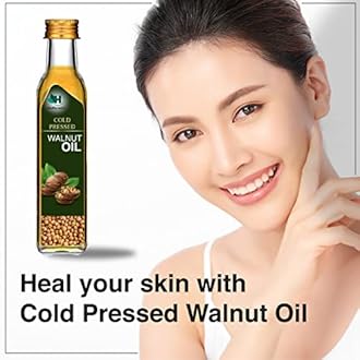 Healthy roots Cold Pressed Walnut Oil 100ml (Pack of 2) | Wood Pressed - Extracted on Wooden Churner | Kolhu/Kacchi Ghani/Chekku