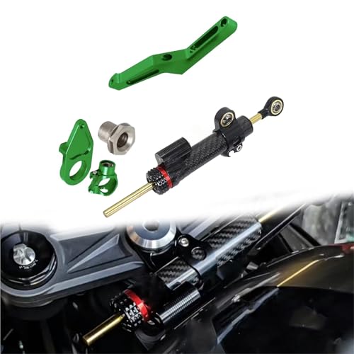 Kit Support Amortisseur Direction Vert Accessoires Moto Kawasaki Ninja ZX-6R