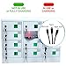 ZWJABYY Safety and Convenience 12 Compartment Cell Mobile Phone Charging Station Cabinet Locker with Combination Lock White,for Students and Employees