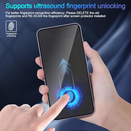 Image of Military-Grade Tempered Glass Screen Protector Compatible for Samsung Galaxy S26 5G with Edge to Edge Coverage and Easy Self Installation Kit (Samsung Galaxy S26)
