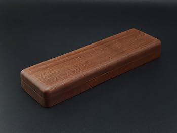 Amazon.co.jp: ペンケース 木製 筆箱 ブラックウォールナット M